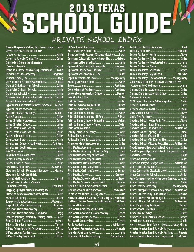 Texas School Guide 2019 Page 61